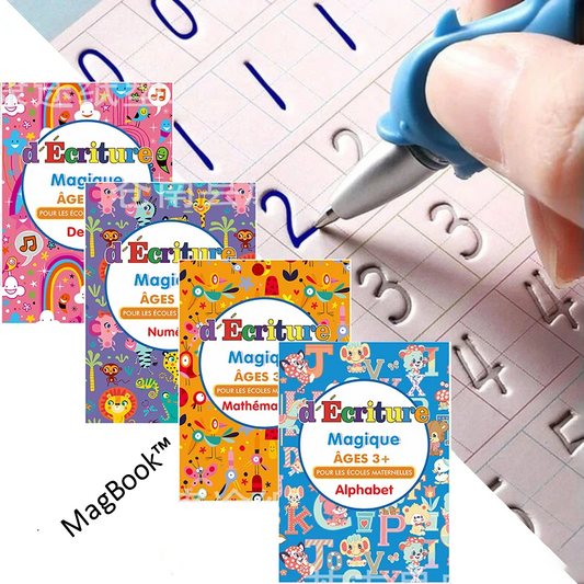 MagBook™: Cahiers Magiques | Améliorer l' Ecriture de vos Enfants de 3+ en 14 jours