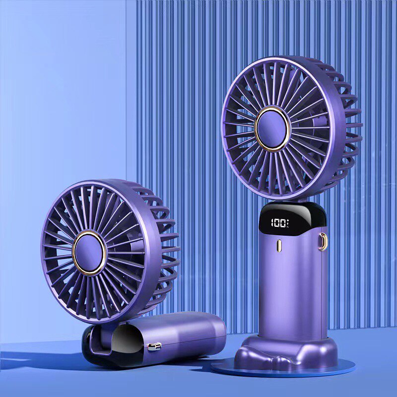 Mini ventilateur portable sans fil USB-C violet