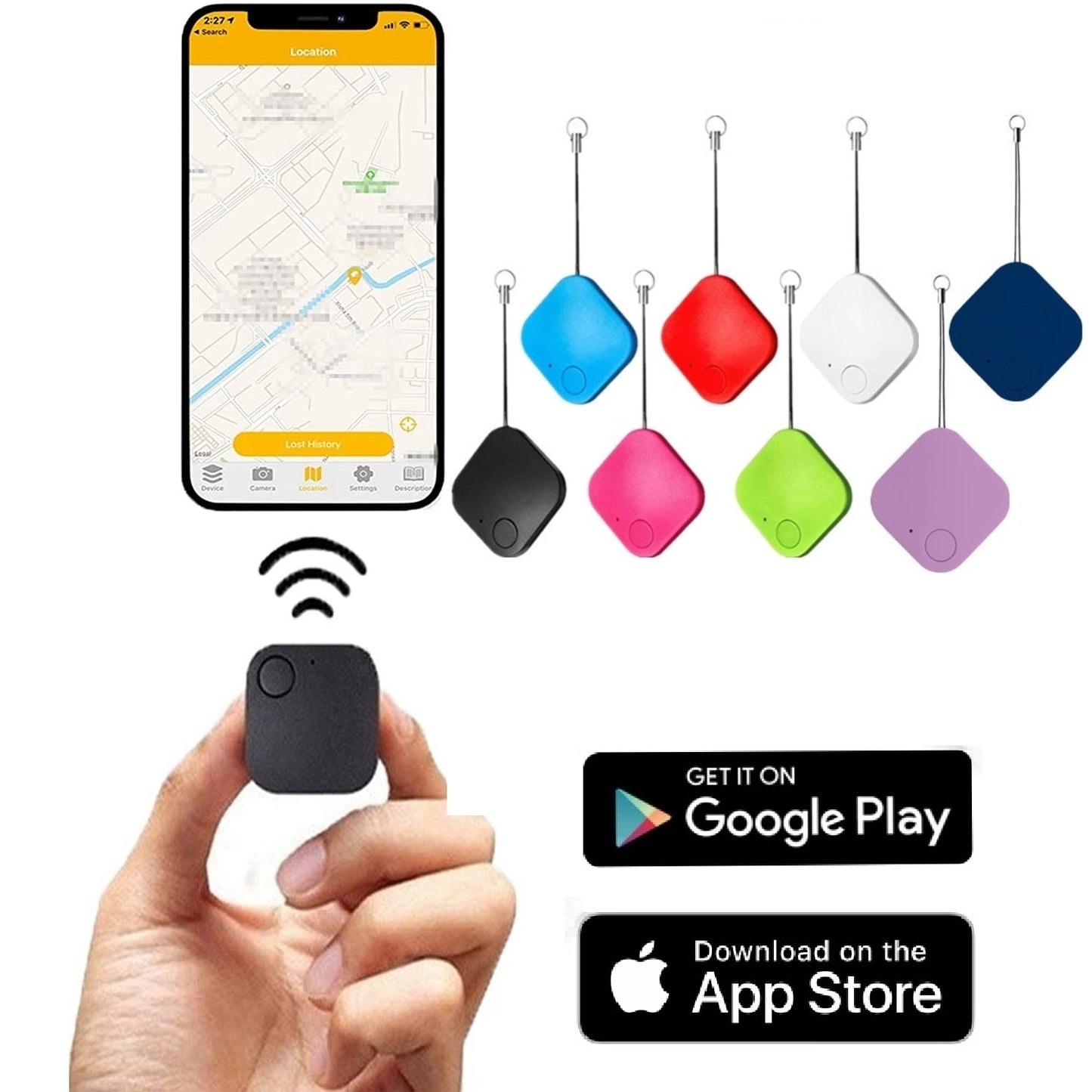 TractGps™ : Mini Localisateur Bluetooth Intelligent, Anti-perte